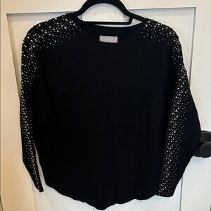 Women’s Black Sweater with Arm Detail (Small)